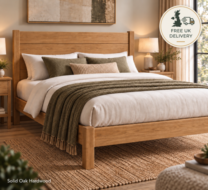 Headboard Pillory Bed Frame - Open Foot End