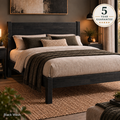 Headboard Pillory Bed Frame - Open Foot End