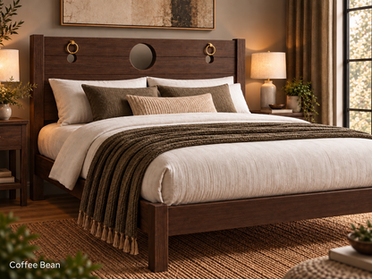 Headboard Pillory Bed Frame - Open Foot End