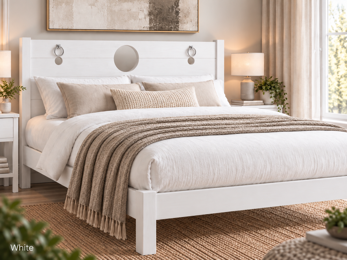 Headboard Pillory Bed Frame - Open Foot End