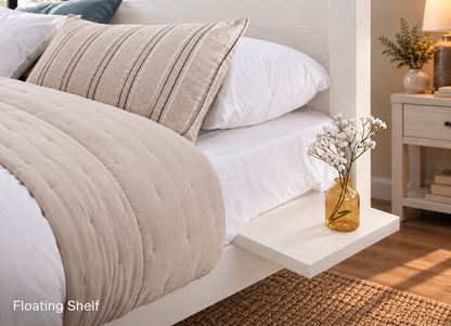 Headboard Pillory Bed Frame - Open Foot End